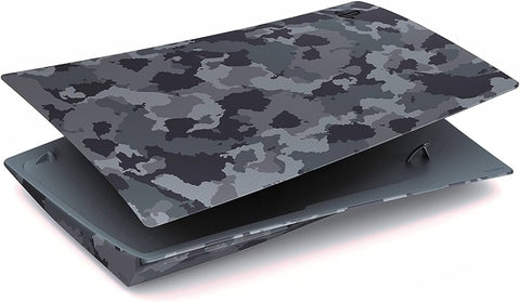 PS5 Console Cover Gray Camouflage New