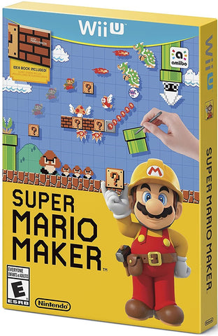 Super Mario Maker With Cardboard Sleeve & Artbook (some damage to outer cardboard) Wii U New