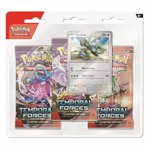 Pokemon Temporal Forces 3 Pack With Cyclizar Card