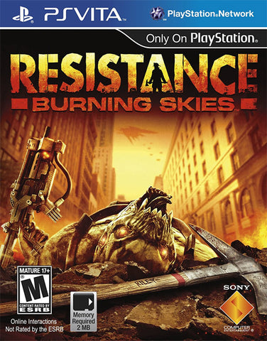 Resistance Burning Skies Vita Used Cartridge Only