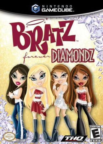 Bratz Forever Diamondz  With Bonus Bratz Doll Outfit  Inside GameCube Used