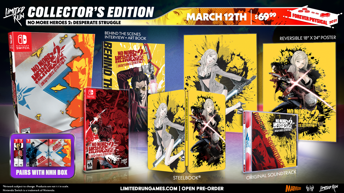 No More Heroes 2 Desperate Struggle Collector's Edition LRG Switch