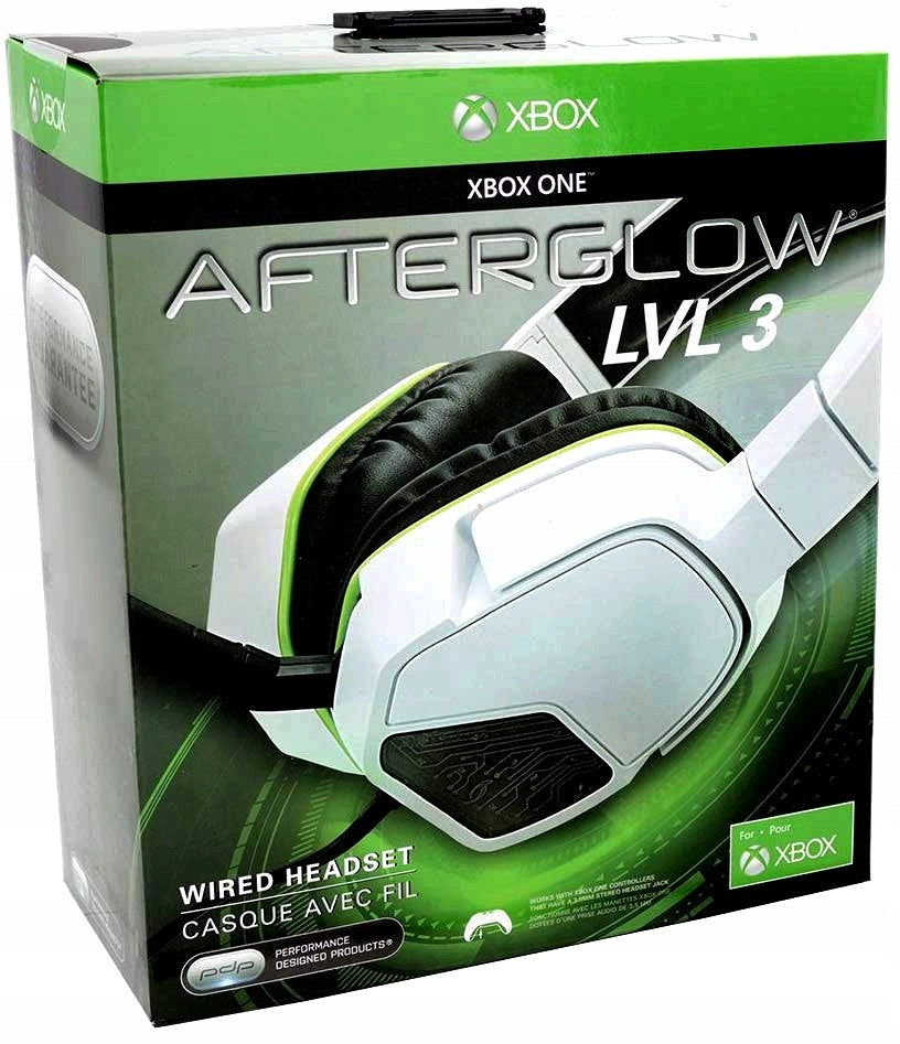 Xbox One Headset Wired PDP Afterglow LVL 5 New Iceman Video Games