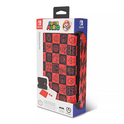 Switch Carry Case Power A Protection Case Mario Red Checkered New