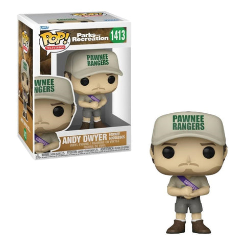 Funko Pop Television Parks and Recreation Andy Dwyer With Sash Pawnee Goddesses New
