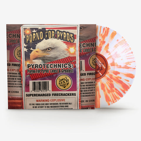 Porno For Pyros - Pyrotechnics Latest & Greatest (Rocktober 2024 Clear-Orange Splatter) Vinyl New