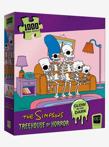 Simpsons Treehouse of Horror Skeleton Couch 1000 Piece Puzzle