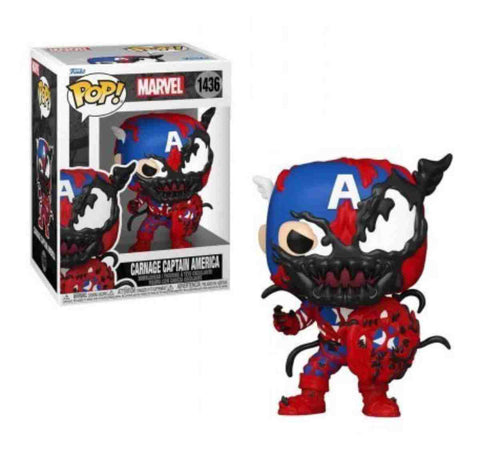 Funko Pop Marvel Carnage Captain America New