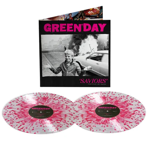 Green Day - Saviors (2Lp Deluxe Indie Exclusive Clear Pink Splatter) Vinyl New