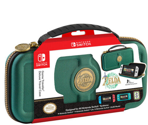 Switch Carry Case Zelda Tears of the Kingdom Green Game Traveler Case New