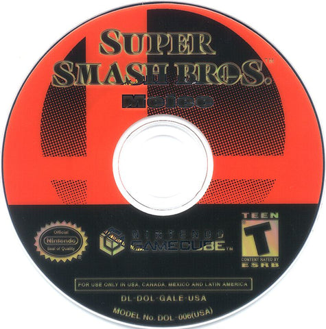 Super Smash Bros Melee GameCube Used Disc Only
