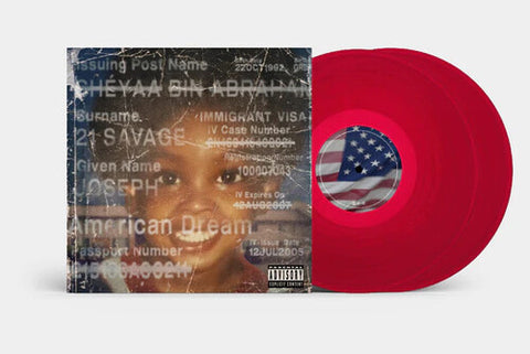 21 Savage - American Dream (Translucent Red) Vinyl New