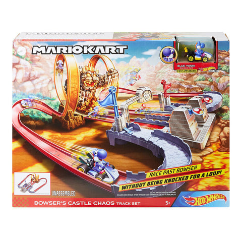 Hot Wheels Mario Kart Bowsers Castle Chaos New