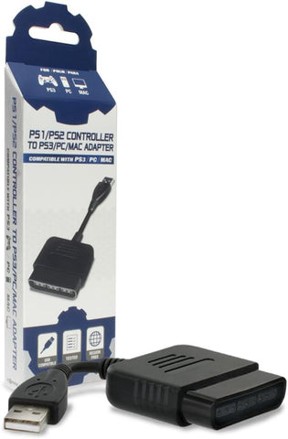 PS1 / PS2 Controller to PS3 / PC Adapter Tomee New