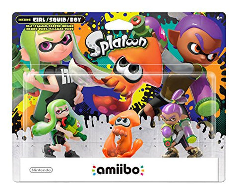 Amiibo Splatoon 3 Pack Inkling Girl Squid And Boy New