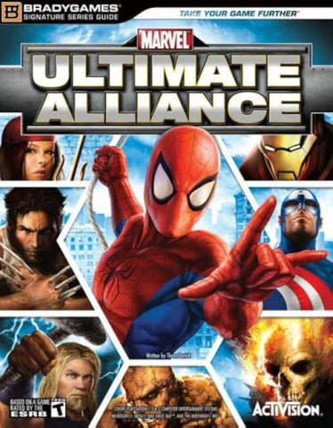 Marvel Ultimate Alliance With Poster Hint Guide Used