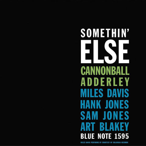 Cannonball Adderley - Somethin' Else (Blue Note) Vinyl New