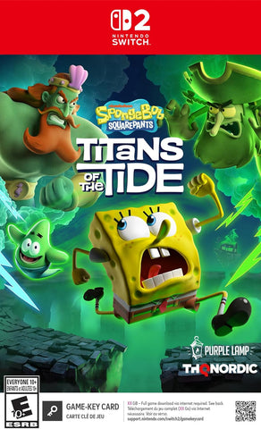 Sponge Bob Square Pants Titans Of The Tide (Game Key Card) Switch 2 New