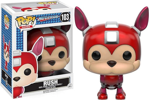 Funko Pop Games Mega Man Rush Slight Damage To Top Of Box Used Like New