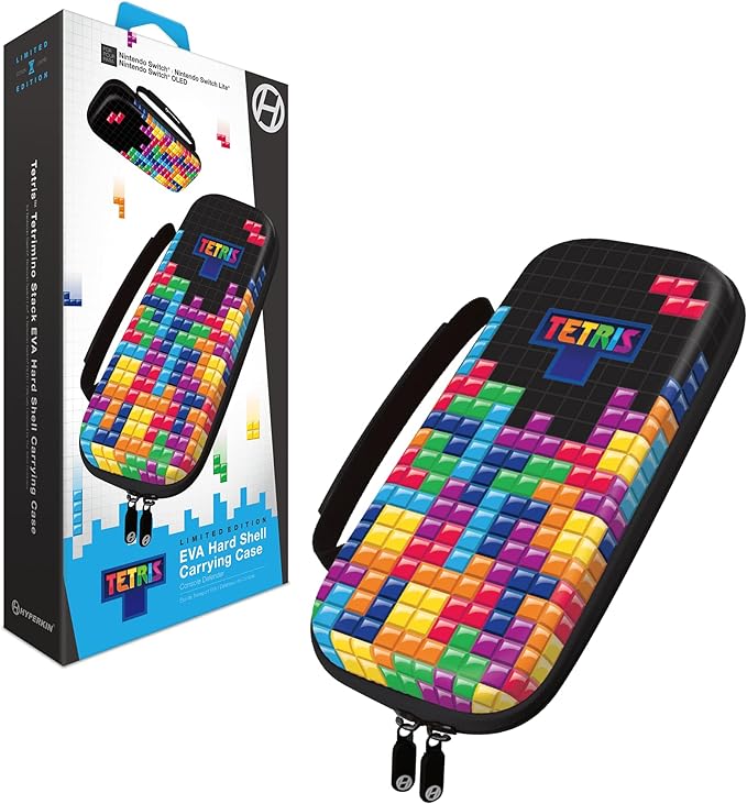 Iceman Hard Shell Case Switch Carry Case Hyperkin EVA Hard Shell Tetris Tetrimino Stack New ...