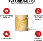 Zelda Stenciled Crest Ceramic Mug New