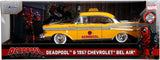 Marvel - Die Cast Deadpool & 1957 Chevrolet Bel Air Vehicle New