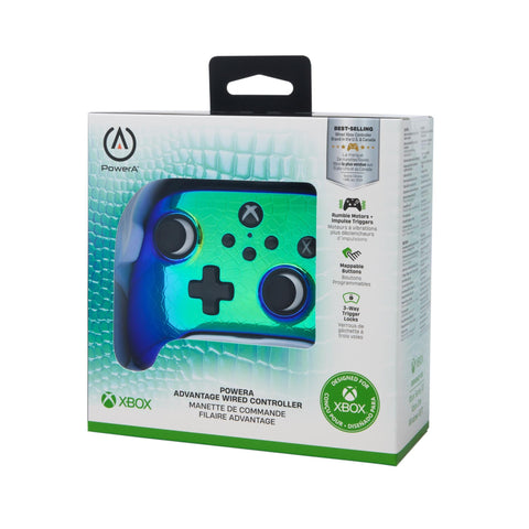Xbox Series Controller Wired Enhanced Power A Raptor Chrome New