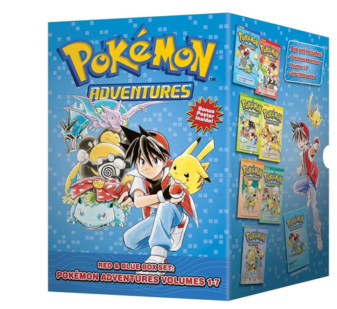 Pokémon Adventures: Red & Blue Box Set Vols. 1-7 Manga New