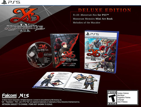 Ys IX Monstrum Nox Deluxe Edition PS5 New