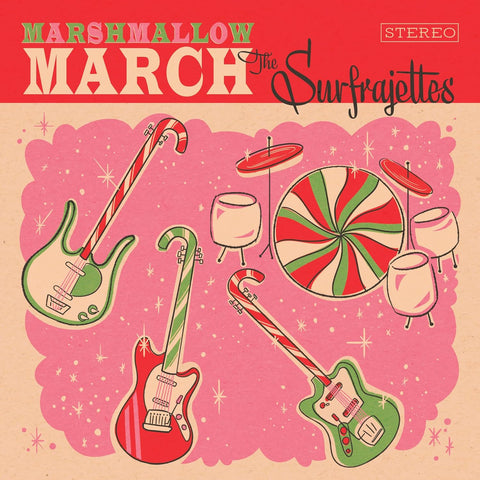 Surfrajettes, The - Marshmallow March / All I Want For Christmas Is You (7" Single Marsmallow Splatter) Vinyl New