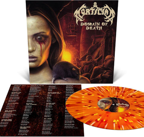 Mortician - Domain Of Death (Orange Krush With Splatter Edition) Vinyl New