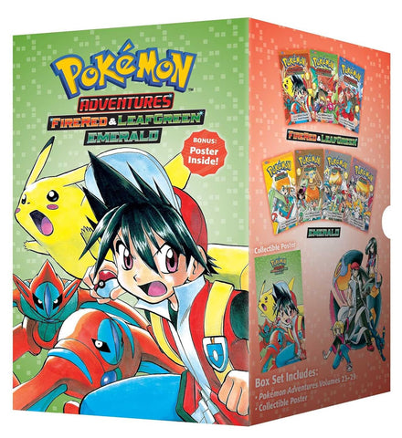 Pokémon Adventures: FireRed & LeafGreen / Emerald Box Set: Vols. 23-29 Manga New