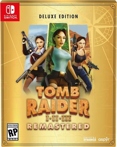 Tomb Raider I-Iii Remastered Starring Lara Croft Deluxe Edition Switch New