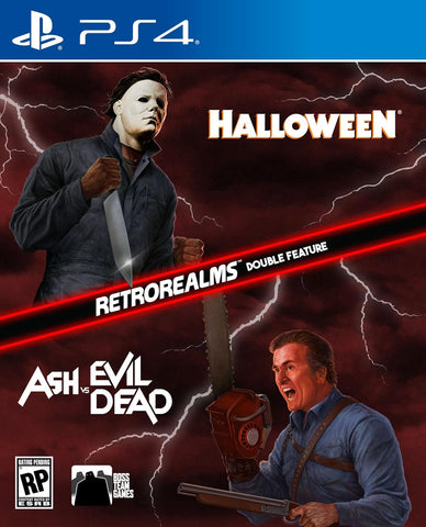 Halloween And Ash vs Evil Dead Retrorealms Double Feature PS4 New