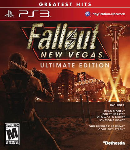 Fallout New Vegas Ultimate Edition Greatest Hits DLC On Disc PS3 Used