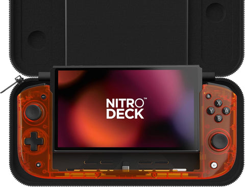 Switch Nitro Deck Controller Deck Retro Orange Zest New