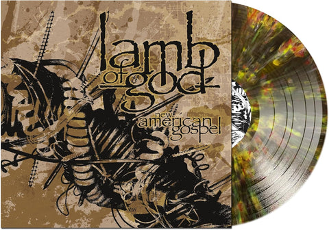 Lamb Of God - New American Gospel (Clear Black With White & Gold Splatter) Vinyl New