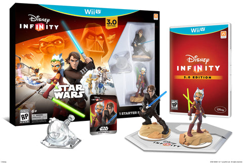 Disney Infinity 3.0 Star Wars Starter Pack Wii U Some Wear on Box New