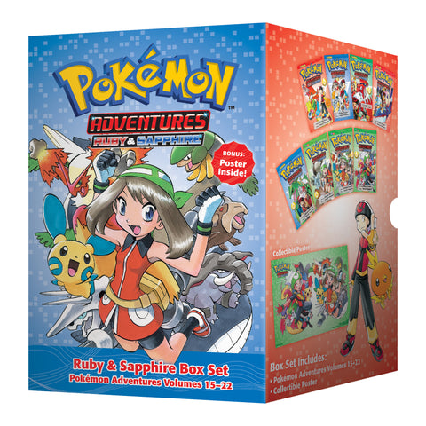 Pokémon Adventures: Ruby & Sapphire Box Set Vol 15-22 Manga New