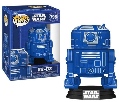 Funko Pop Star Wars R2-D2 Blueprint New