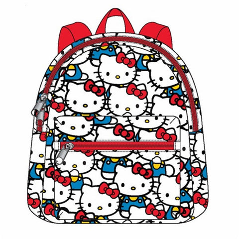 Hello Kitty 10" Pleather Backpack New