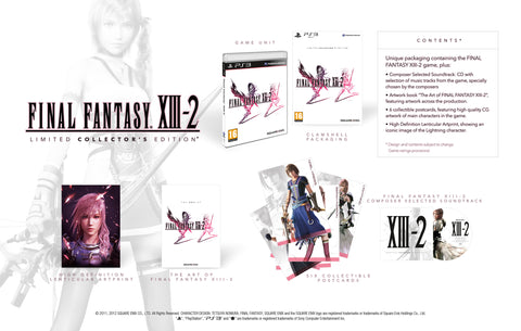 Final Fantasy XIII 2 Collectors Edition Import PS3 Used