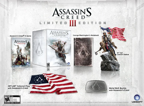 Assassins Creed III Collectors Edition 360 New