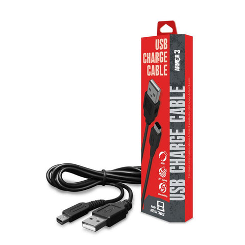 3DS 2DS DSi USB Charge Cable Armor 3 New