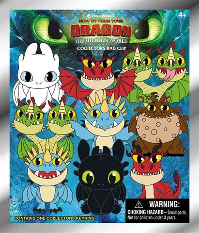 3D Foam Bag Clip - How To Train Your Dragon Mystery Mini New