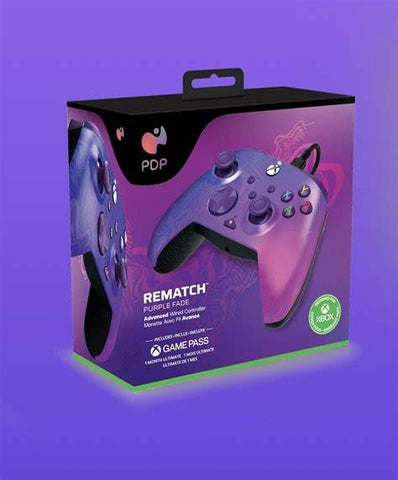Xbox One Controller Wired PDP Purple Fade Includes 1 Month Game Pass New