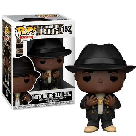 Funko Pop Rocks - Notorious BIG With Fedora Used