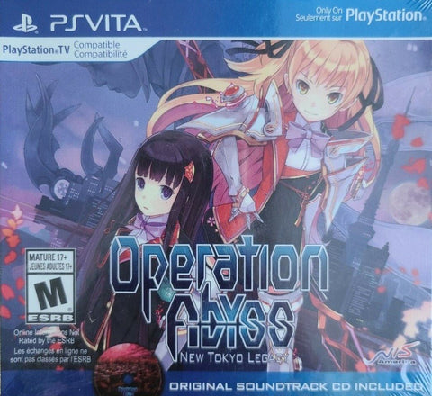 Operation Abyss New Tokyo Legacy With Soundtrack (Box Has Crease) PS Vita New