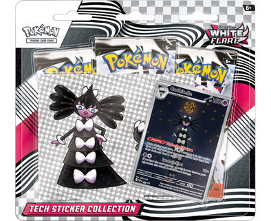Pokemon White Flare Tech Sticker Collection 3 Pack - Gothitelle Card New