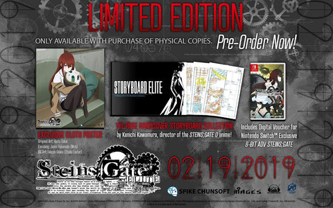 Steins Gate Elite Limited Edition (minor damage to box) Switch New